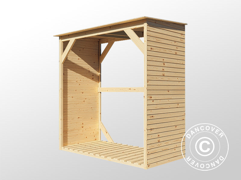 Wood Storage, Bertilo Fineline 2, 1.66x0.75x1.7 m, Natural