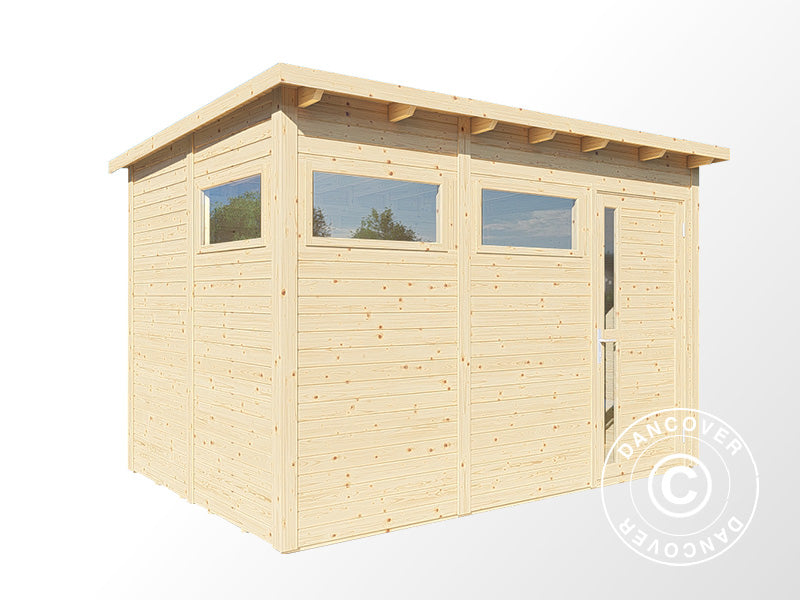 Wooden shed, Bertilo Pentus 3, 3.37x2.34x2.33 m, 7.65 m², Natural