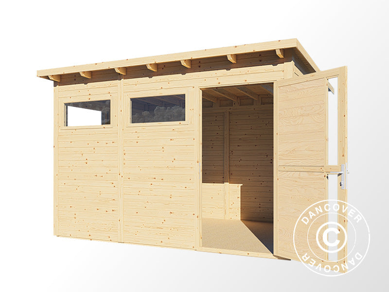 Wooden shed, Bertilo Pentus 3, 3.37x2.34x2.33 m, 7.65 m², Natural
