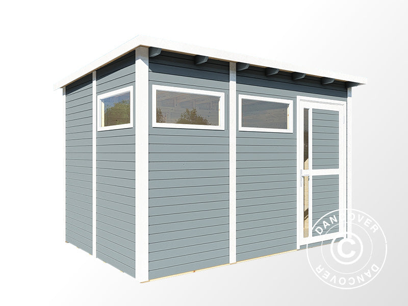 Wooden shed, Bertilo Pentus 3, 3.37x2.34x2.33 m, 7.65 m², Grey