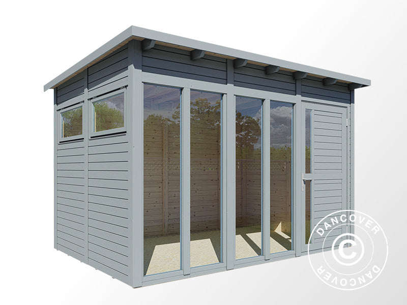 Cabane en bois, Bertilo Pentus 3O, 3,37x2,34x2,33m, Gris