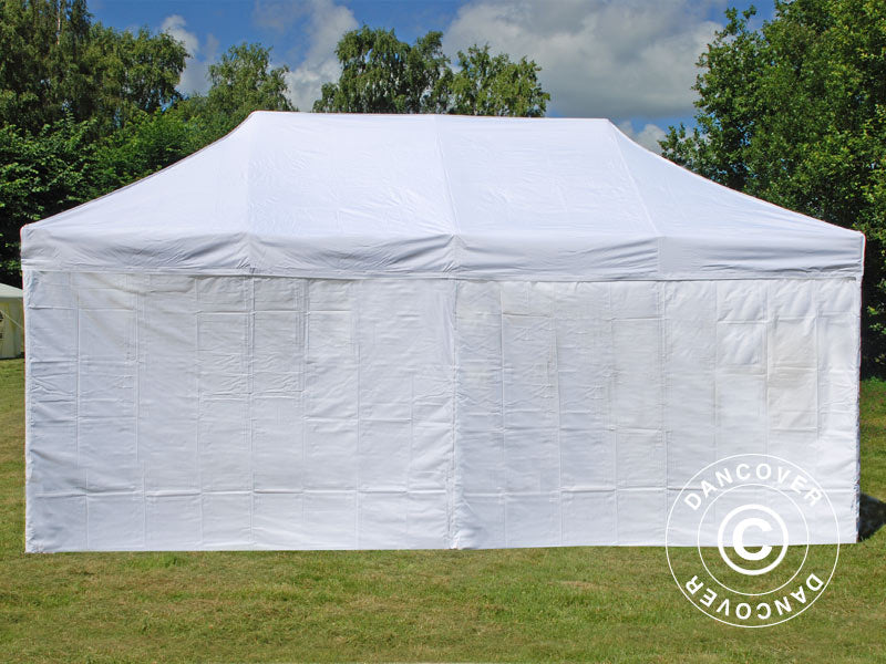 Vouwtent FleXtents PRO Steel 3x6m Wit, inkl. 6 Zijwanden