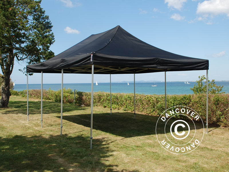 Saliekamā nojume FleXtents PRO Steel 4x6m Melns