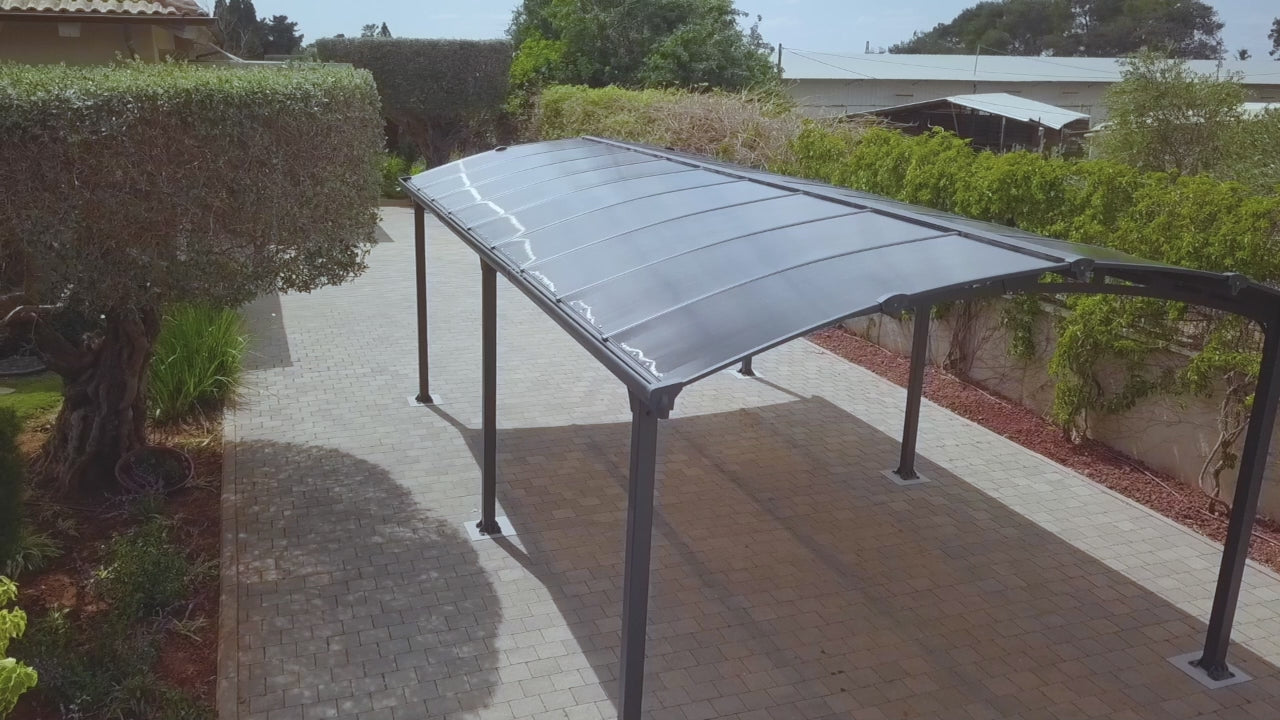 Carport ARCADIA 3.59x5.07m Grey – Browse range at Dancover