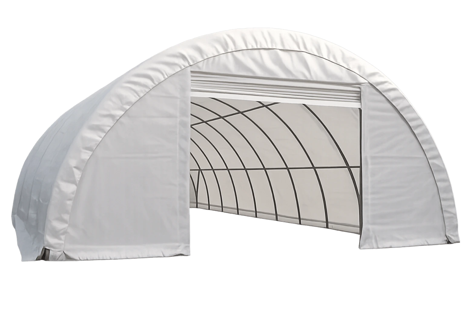 Arched storage tents