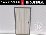 Metalinės durys pramoninėms sandėliavimo patalpoms Alu, 0,9x2m, Balta