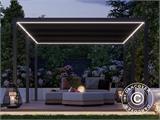 Tira de luces LED para cenador de pérgola San Pablo 3x5,8m, 6 uds., Blanco cálido