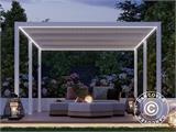 Tira de luces LED para cenador de pérgola San Pablo 3x5,8m, 6 uds., Blanco cálido