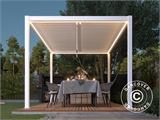 Tira de luces LED para cenador de pérgola San Pablo 3x5,8m, 6 uds., Blanco cálido