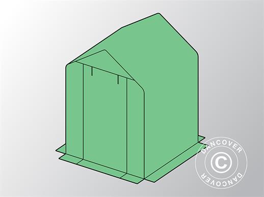 Cubierta para invernadero de túnel GH16070, 1,4x1,4x1,95m, PE, Verde