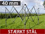 Foldetelt FleXtents PRO Steel 4x4m Stribet
