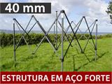 Tenda Dobrável FleXtents PRO Steel 3x3m Raiado