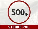 Partytent Exclusive 5x12m PVC, Grijs/Wit