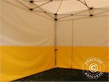 Gazebo pieghevole FleXtents® PRO 2x2m, PVC, Tenda da lavoro, Ritardante di fiamma, incluse 4 pareti laterali