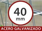 Invernadero de policarbonato Strong NOVA 36m², 6x6m, Plateado