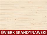 Drewniana szopa z daszkiem, Bertilo Amrum 2 Plus, 3,23x1,8x2,1m