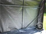 Tenda de armazenamento PRO 2x3x2m PE, com lona chão, Cinza
