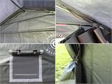 Tente de stockage PRO 2,4x6x2,34m PE, Gris