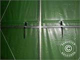 Capannone tenda PRO XL 4x10x3,5x4,59m, PVC, Verde