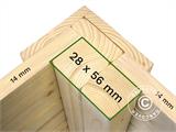 Drewniana szopa z daszkiem, Bertilo Amrum 2 Plus, 3,23x1,8x2,1m