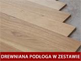 Domek drewniany Geneva, 5,09x3,22x2,39m, 44mm, Naturalny