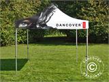 Carpa plegable  FleXtents Xtreme 50 con impresión digital completa, 3x3m