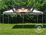 Carpa plegable  FleXtents Xtreme 50 con impresión digital completa, 3x6m