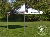 Pop up gazebo FleXtents Xtreme 50 with full digital print, 4x4 m