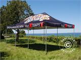 Pop up gazebo FleXtents Xtreme 50 with full digital print, 4x6 m