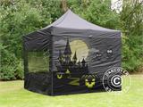 Pop up gazebo FleXtents Xtreme 50 with full digital print, 3x3 m, incl. 4 sidewalls