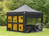 Faltzelt FleXtents Xtreme 50 mit vollflächigem Digitaldruck, 3x3m, mit 4 Seitenwänden