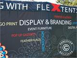 Pop up gazebo FleXtents Xtreme 50 with full digital print, 3x6 m, incl. 4 sidewalls