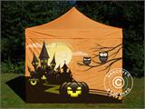 Carpa plegable  FleXtents Xtreme 50 con impresión digital completa, 4x4m, incluye 4 muros laterales