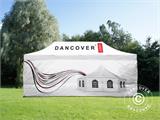 Faltzelt FleXtents Xtreme 50 mit vollflächigem Digitaldruck, 4x6m, mit 4 Seitenwänden