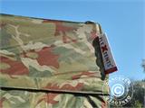 Vouwtent/Easy up tent FleXtents PRO Steel 4x4m Camouflage/Militair, inkl. 4 Zijwanden