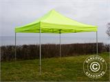 Vouwtent/Easy up tent FleXtents PRO Steel 4x4m Neon geel/groen