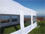 Gazebo pieghevole FleXtents PRO Steel 4x6m Bianco, Ignifugo, inclusi 8 fianchi