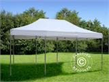 Vouwtent/Easy up tent FleXtents PRO Steel 4x6m Wit, Vlamvertragende, inkl. 8 Zijwanden