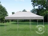 Vouwtent/Easy up tent FleXtents PRO Steel 4x6m Latte, inkl. 8 decoratieve gordijnen