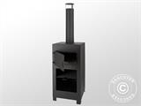 Forno de piza a lenha, 38,9x38,9x140,5cm, Preto