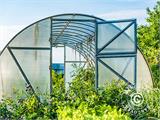 Greenhouse polycarbonate TITAN Arch 280, 24 m², 3x8 m, Silver