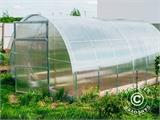 Greenhouse polycarbonate TITAN Arch 280, 30 m², 3x10 m, Silver