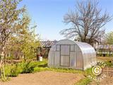 Greenhouse polycarbonate TITAN Arch 280, 18 m², 3x6 m, Silver