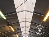 Storage shelter PRO 8x12x5.2 m PVC w/skylight, Grey