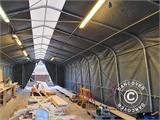 Storage shelter PRO 7x14x3.8 m PVC w/skylight, Green