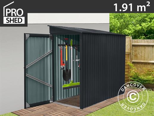 Garden shed w/pent roof, 1.03x1.85x1.9 m ProShed®, Anthracite