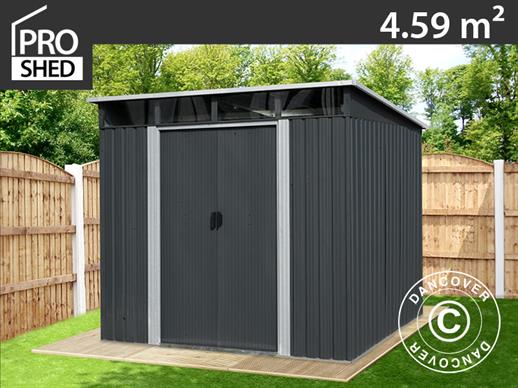 Garden shed w/Skylight, 2.38x1.93x2.03 m, Anthracite/White