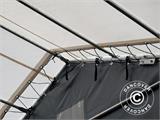 Tenda Galpão Titanium 8x16,2x3x5m, Branco/Cinza