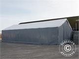 Noliktavas telts Titanium 8x27x3x5m, Balts/Pelēks