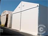 Pramoninės sandėliavimo patalpos Alu 10x10x4,52m w/sliding gate, PVC, Balta